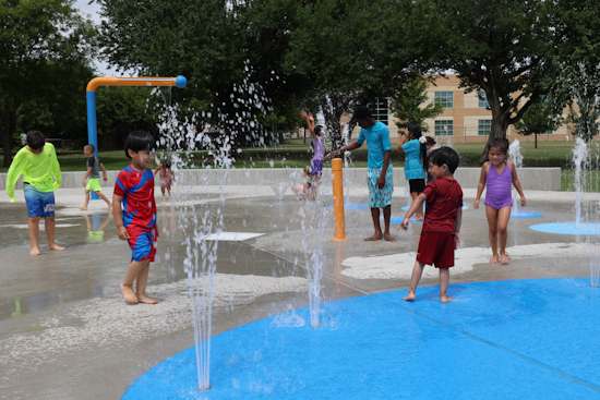Garland's Splash Pads Open for the Season, City Cautions Possible Closures