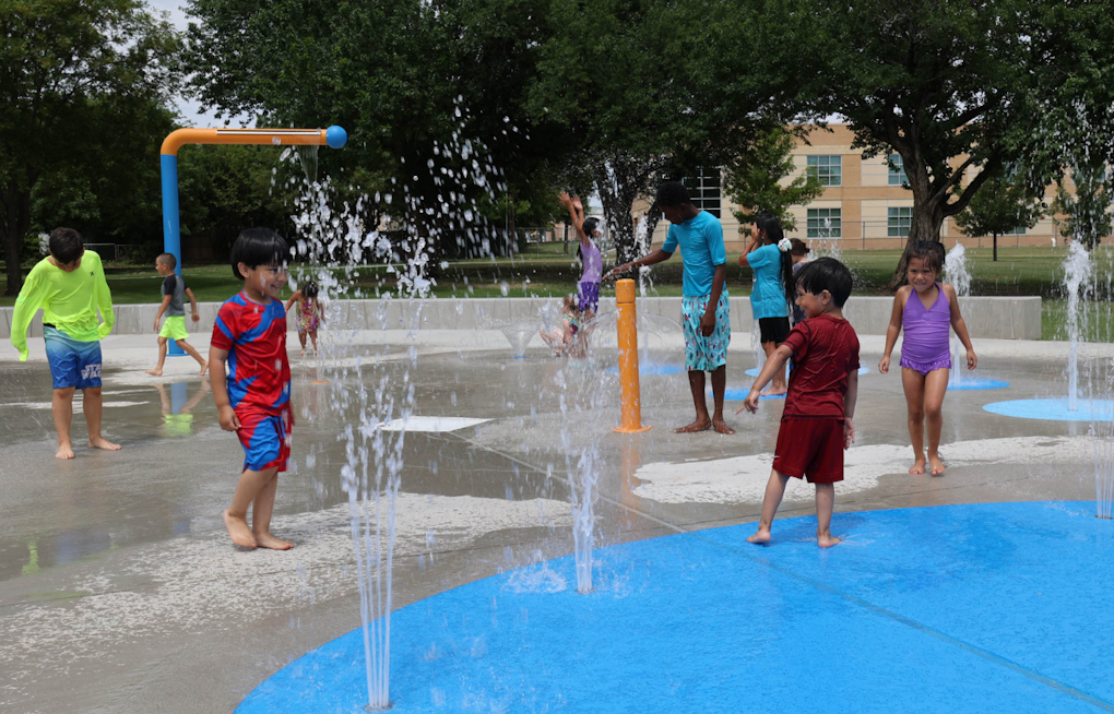 Garland's Splash Pads Open for the Season, City Cautions Possible Closures