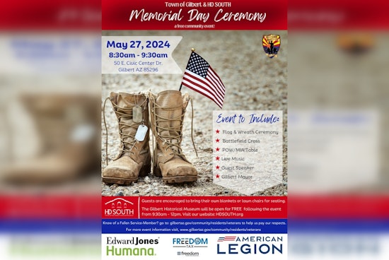 Gilbert to Honor Fallen Heroes with Annual Memorial Day Ceremony at Civic Center