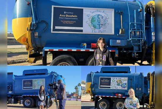 Gilbert Young Artists Win Recognition for Sustainability-Themed Drawings on Waste Vehicles