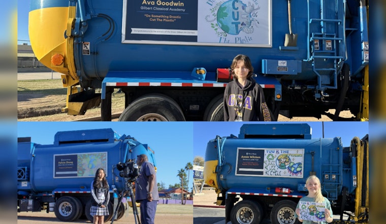 Gilbert Young Artists Win Recognition for Sustainability-Themed Drawings on Waste Vehicles