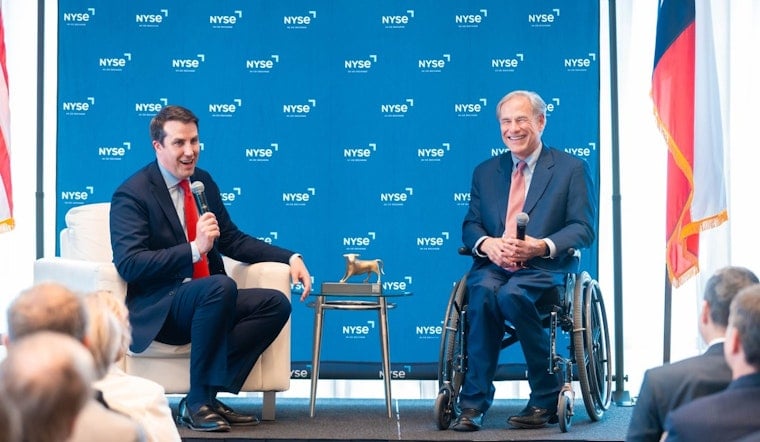 Governor Abbott Highlights Texas' Business-Friendly Environment at NYSE Summit
