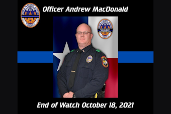 Grand Prairie Police Department Honors Late Officer Andrew MacDonald, a 22-Year Veteran Lost to COVID-19