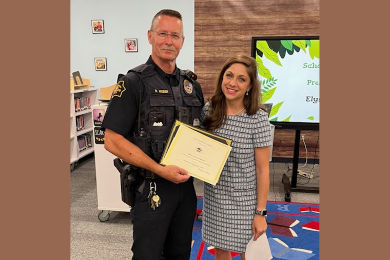 Grapevine Elementary PTA Honors SRO Richard Weber with Friend of Children Award