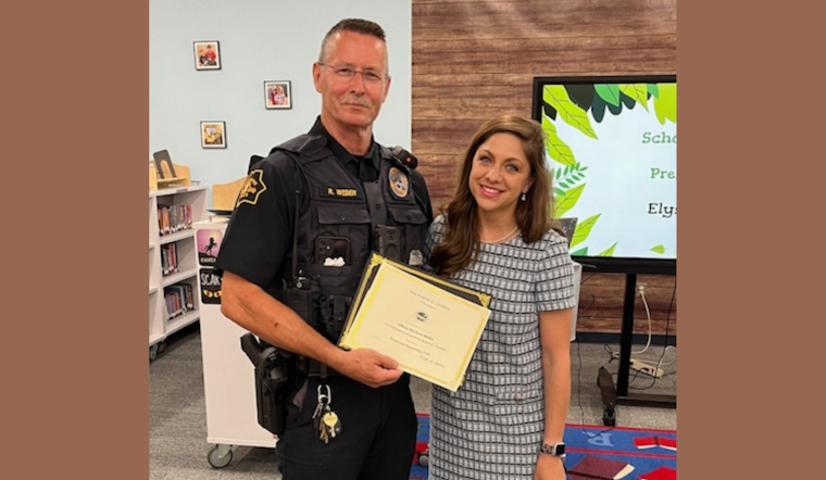 Grapevine Elementary PTA Honors SRO Richard Weber with Friend of Children Award