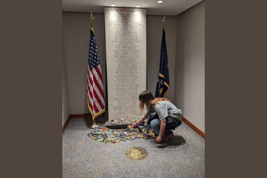 Grapevine, Texas Police Honor Fallen Heroes at Pentagon's Navy Reflection Room During National Police Week