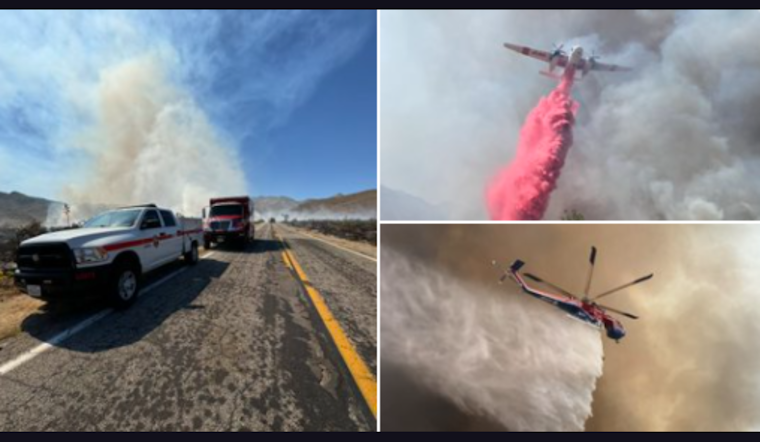Great 3 Fire Scorches 187 Acres in Anza-Borrego Park, 50% Contained with 140 Firefighters Responding