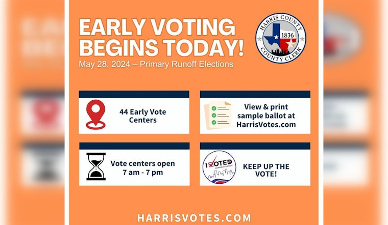 Harris County Voters Push Through Storm Aftermath to Participate in Early Primary Runoff Elections