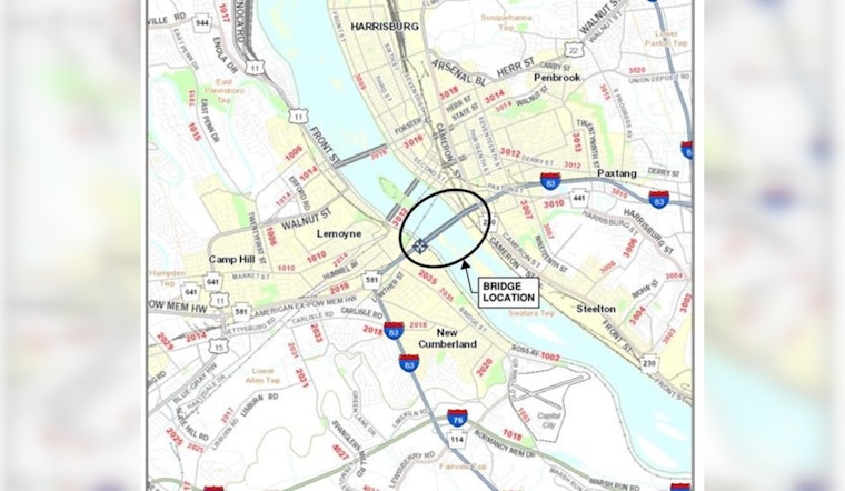 Harrisburg Commuters Alert: Lane Restrictions on I-83 South Bridge for PennDOT Inspection Work