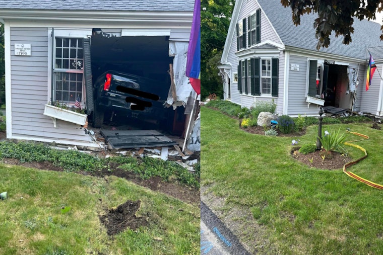 Historic Norwell Home Damaged as Truck Crashes Through Living Room, Driver Faces OUI Charge