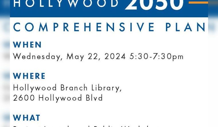 Hollywood, Florida Embarks on Comprehensive Plan Update for Vision 2050, Invites Public Engagement