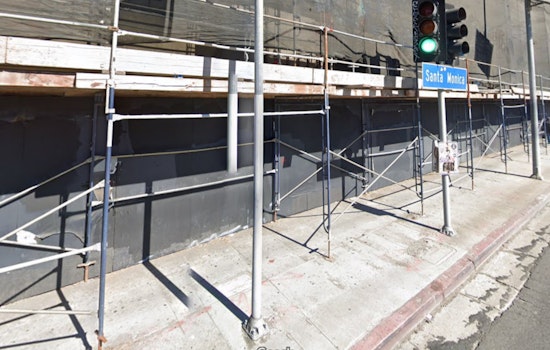 Hollywood Streets Closed as Winds Topple Scaffolding onto Power Lines, LAFD Responds to Urgent Danger