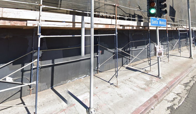 Hollywood Streets Closed as Winds Topple Scaffolding onto Power Lines, LAFD Responds to Urgent Danger