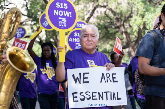 Houston Janitors Rally for Better Pay, SEIU President Joins the Fight Amid Contract Negotiations