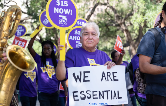 Houston Janitors Rally for Better Pay, SEIU President Joins the Fight Amid Contract Negotiations