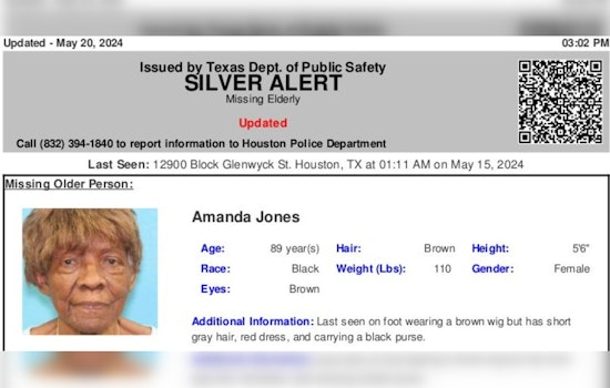 Houston Police and Community Mobilize in Search for 89-Year-Old Woman with Dementia