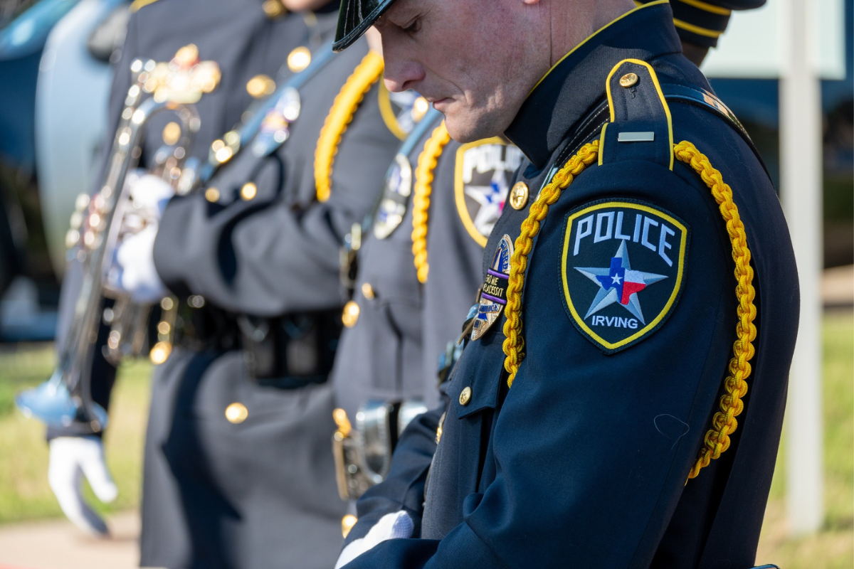 Irving Police Honor Fallen Heroes with Ceremonial March During