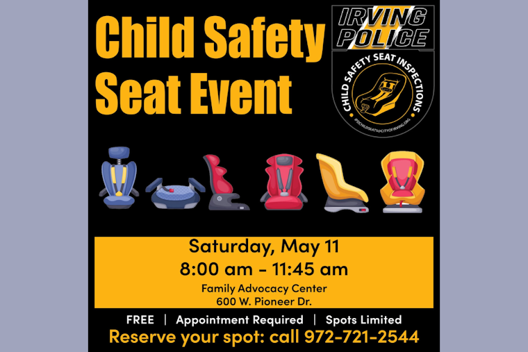 Irving Police Tackle High Child Seat Installation Errors with New Safety Campaign