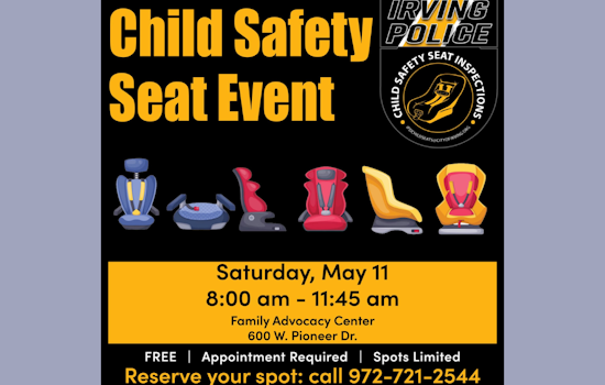 Irving Police Tackle High Child Seat Installation Errors with New Safety Campaign