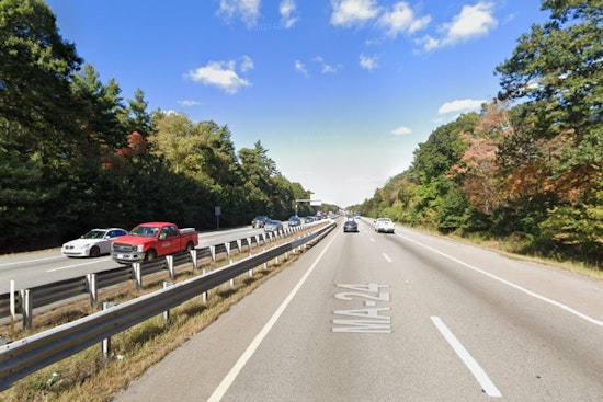 Lane Closure and Delays Persist on Route 24 in Randolph After Tractor Trailer Fire