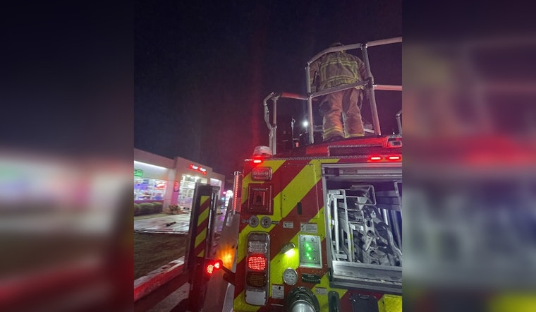 Lightning Strike Sparks Tension at South Austin Gas Station, No Fire Detected