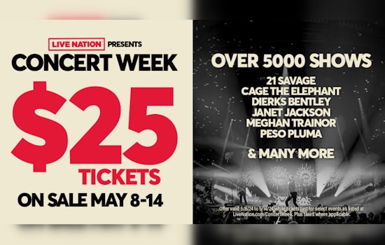 Live Nation's Encore Act: $25 Tickets Belt Out at Concert Week’s 10-Year Bash