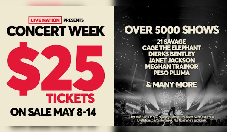 Live Nation's Encore Act: $25 Tickets Belt Out at Concert Week’s 10-Year Bash