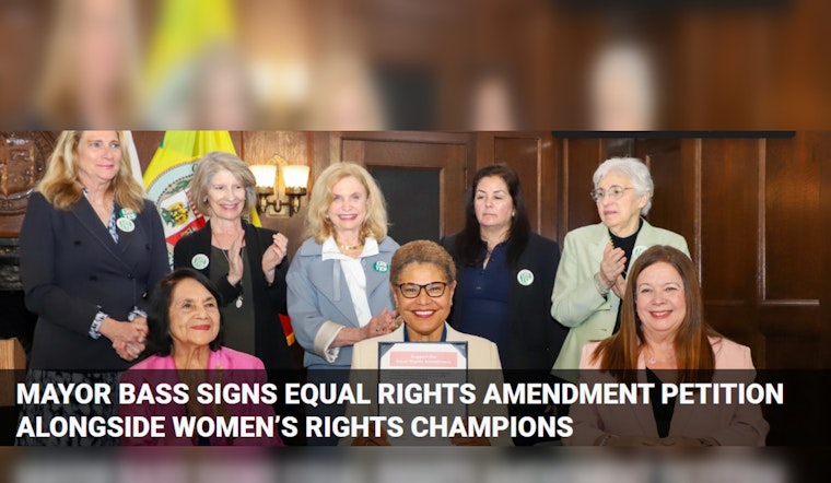 Los Angeles Mayor Karen Bass Joins Forces With Advocates to Champion the Equal Rights Amendment