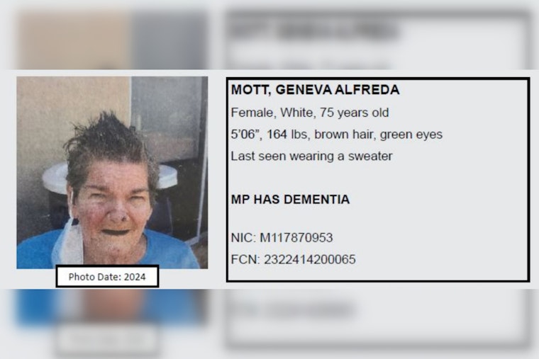 Los Angeles Sheriff's Department Seeks Public's Help to Find Missing Elderly Woman with Dementia in Norwalk