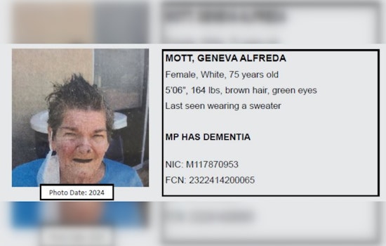 Los Angeles Sheriff's Department Seeks Public's Help to Find Missing Elderly Woman with Dementia in Norwalk