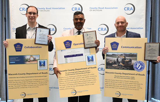 Macomb County Department of Roads Clinches Trio of IMPRESS Awards for Innovation in Infrastructure