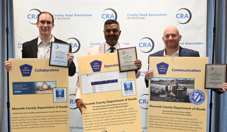 Macomb County Department of Roads Clinches Trio of IMPRESS Awards for Innovation in Infrastructure