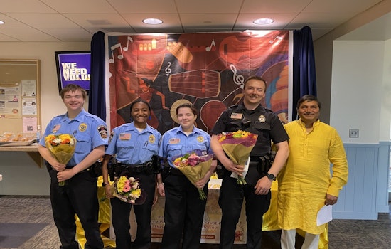 Maple Grove Police Explorers Honored at Hindu Society of MN's Volunteer Awards
