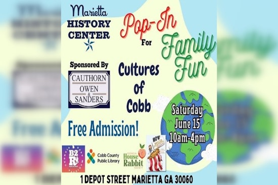 Marietta History Center Celebrates Cobb County's Cultural Tapestry with a Free Family-Friendly Pop-In Event