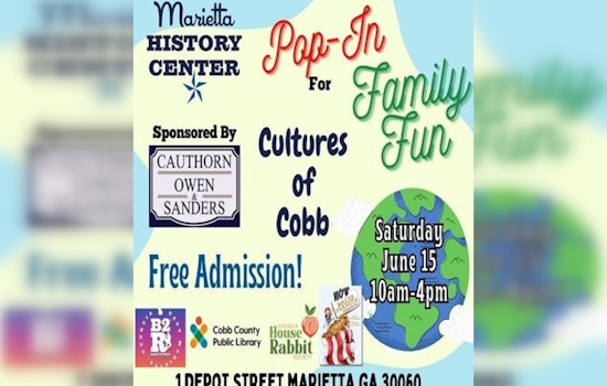 Marietta History Center Celebrates Cobb County's Cultural Tapestry with a Free Family-Friendly Pop-In Event