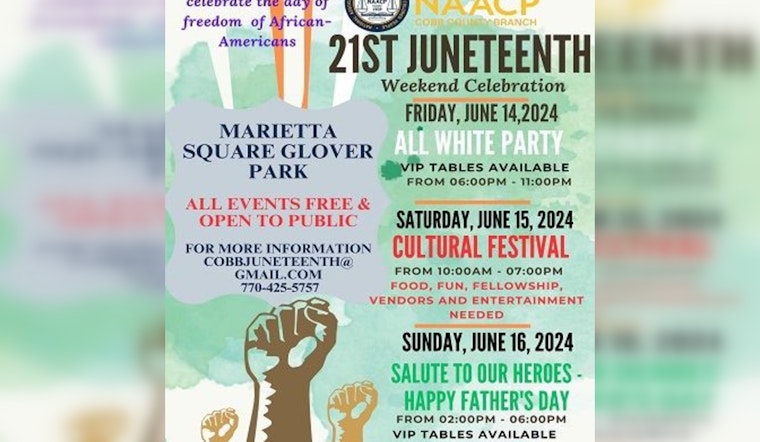 Marietta Square to Honor Freedom's Echo with 20th Annual Juneteenth Celebration
