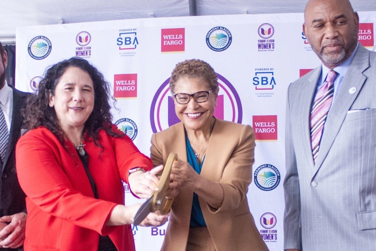 Mayor Karen Bass Launches First Women's Business Center in South LA, Teams Up With US Small Business Administrator Isabel Guzman