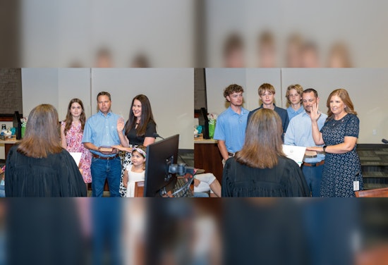 Melissa Fleming and Kristen Stevens Sworn Into Round Rock City Council