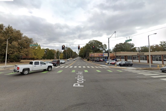 Memphis Police Officer Hospitalized After Collision, Chase at Poplar Plaza as Suspect at Large