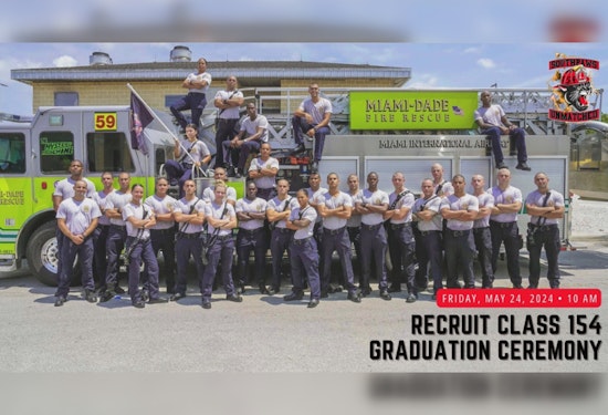 Miami-Dade Fire Rescue to Celebrate Graduation of 30 New Probationary Firefighters in Doral