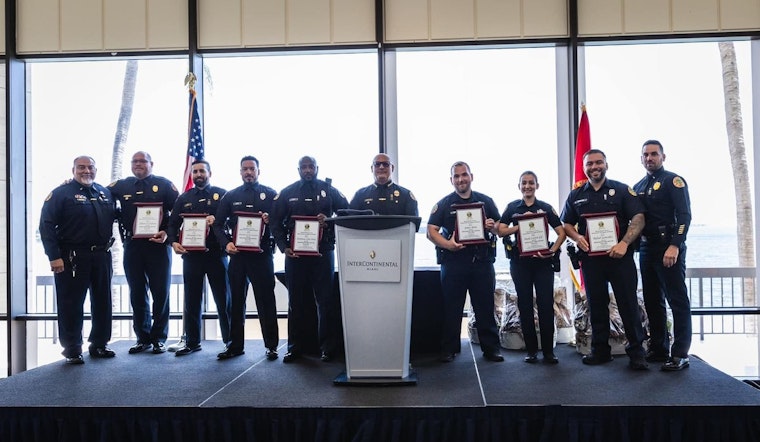 Miami Police Honored for Heroic Rescue of Injured Colleague in Accidental Shooting Incident on Venetian Causeway