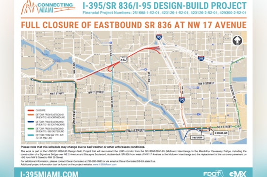 Miami's Dolphin Expressway to Face Overnight Closures Amid Bridge Construction Starting May 17