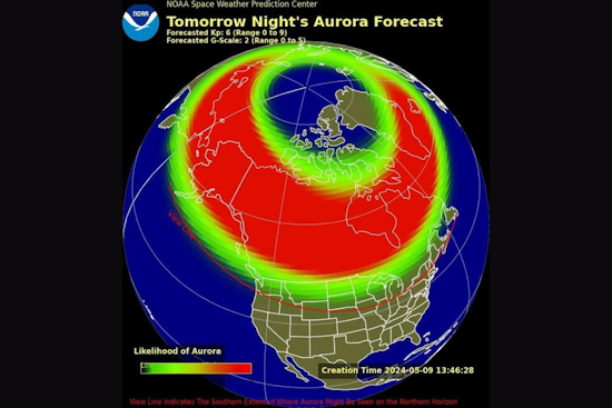 Michigan Poised for Northern Lights Spectacle Amid 'Strong' Geomagnetic Storm