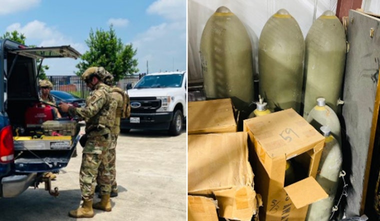 Military Relics Uncovered in Harris County Deemed Inert by Officials, Echoing America's Historical Footprint
