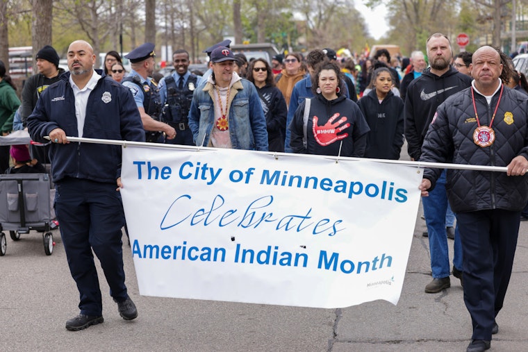 Minneapolis Police Show Unity in American-Indian Month Parade, Celebrate Culture and Community Ties