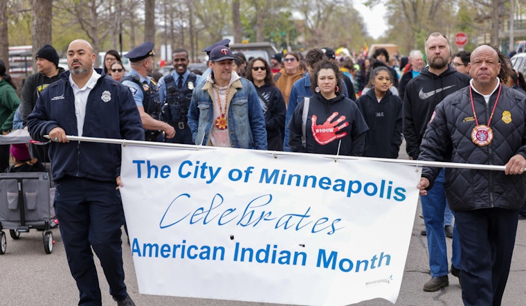 Minneapolis Police Show Unity in American-Indian Month Parade, Celebrate Culture and Community Ties