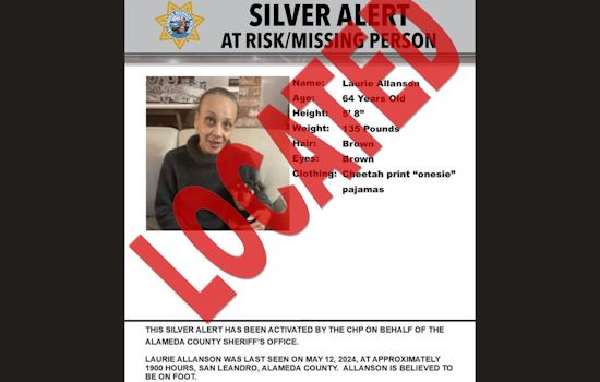 Missing Dementia Patient Found Safe in San Leandro, Community and Sheriff's Office Relief