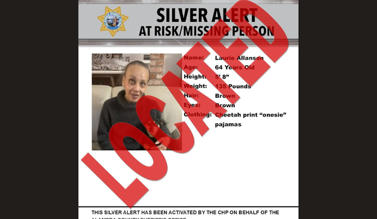 Missing Dementia Patient Found Safe in San Leandro, Community and Sheriff's Office Relief