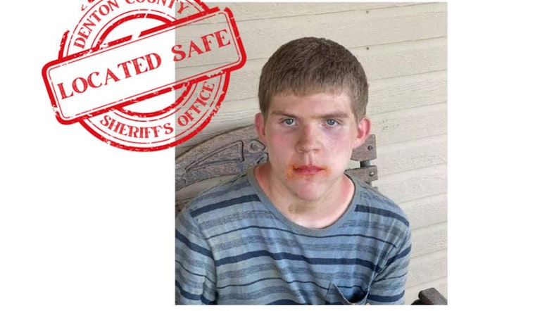 Missing Denton Teen with Intellectual Disabilities Found Safe, Reunited with Family