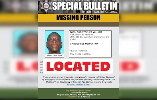 Missing Los Angeles Man Found, Ending Urgent Community Search